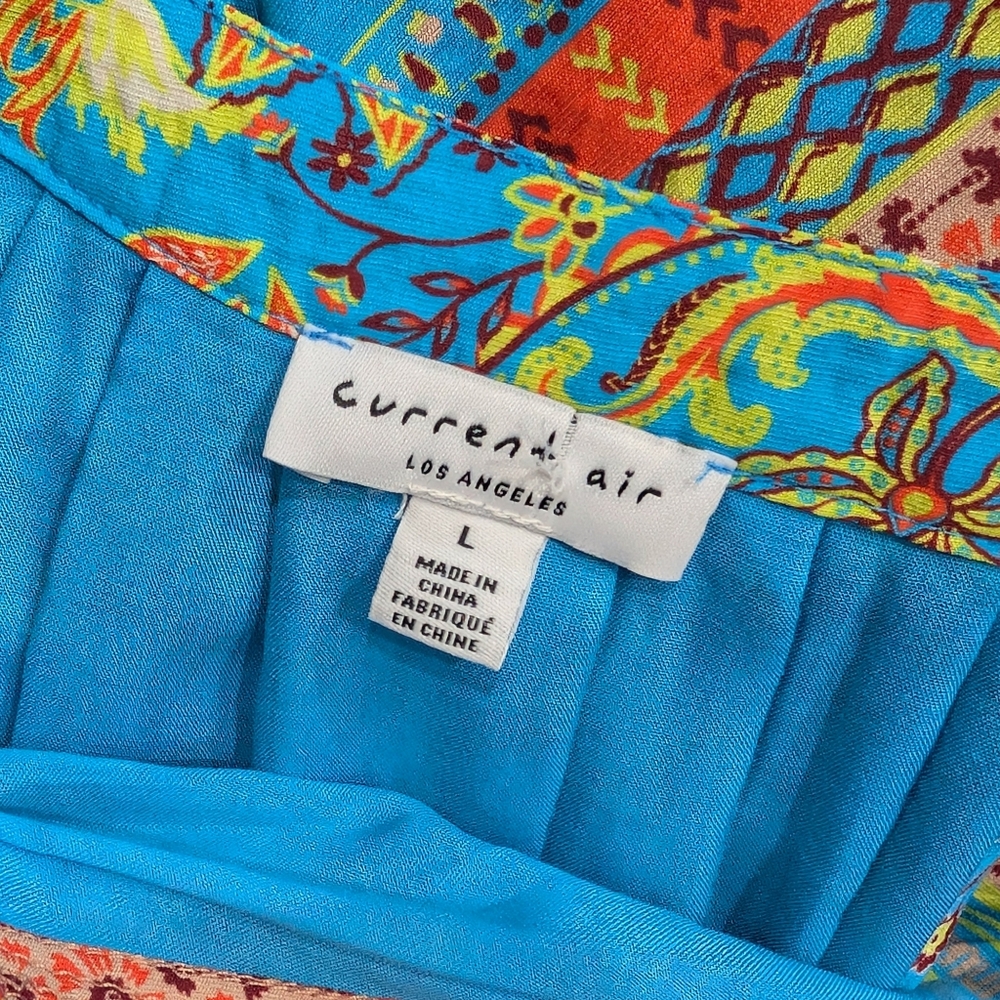 Current Air Briony Tiered Midi Modern Boho Dress - Picture 5 of 6